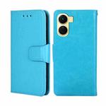 For vivo Y16 4G/Y02s 4G Crystal Texture Leather Phone Case(Sky Blue)