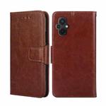 For Xiaomi Poco M5 4G Crystal Texture Leather Phone Case(Brown)