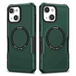 For iPhone 14 MagSafe Shockproof Armor Phone Case(Dark Green)