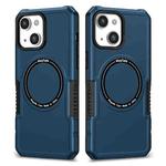 For iPhone 14 Plus MagSafe Shockproof Armor Phone Case(Dark Blue)