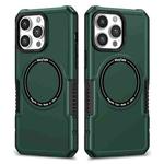 For iPhone 14 Pro MagSafe Shockproof Armor Phone Case(Dark Green)