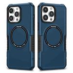 For iPhone 14 Pro MagSafe Shockproof Armor Phone Case(Dark Blue)