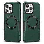 For iPhone 14 Pro Max MagSafe Shockproof Armor Phone Case(Dark Green)