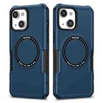 For iPhone 13 MagSafe Shockproof Armor Phone Case(Dark Blue)
