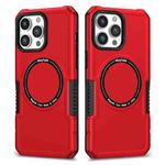 For iPhone 13 Pro Max MagSafe Shockproof Armor Phone Case(Red)