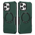 For iPhone 13 Pro Max MagSafe Shockproof Armor Phone Case(Dark Green)