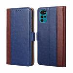 For Motorola Moto G22 Ostrich Texture Flip Leather Phone Case(Blue)