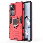 For Xiaomi 12T Pro Magnetic Ring Holder PC + TPU Phone Case(Red)