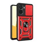 For vivo Y16 4G Sliding Camera Cover Design TPU+PC Phone Case(Red)