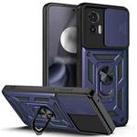 For Motorola Edge 30 Neo Sliding Camera Cover Design TPU+PC Phone Case(Blue)