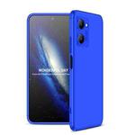 For Realme C33 GKK Three Stage Splicing Full Coverage PC Phone Case(Blue)