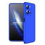 For vivo Y35 2022 GKK Three Stage Splicing Full Coverage PC Phone Case(Blue)