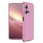 For vivo Y35 2022 GKK Three Stage Splicing Full Coverage PC Phone Case(Rose Gold)