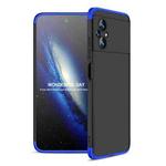 For Xiaomi Poco M5 GKK Three Stage Splicing Full Coverage PC Phone Case(Black Blue)