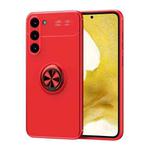 For Samsung Galaxy S23+ 5G Metal Ring Holder TPU Phone Case(Red)