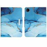 For Huawei MatePad Pro 11 2022 Colored Drawing Horizontal Flip Leather Tablet Case(Cyan Marble)