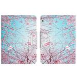 For Huawei MediaPad T3 10 inch Colored Drawing Horizontal Flip Leather Tablet Case(Cherry Blossoms)