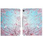 For Lenovo Tab M10 TB-X505 Colored Drawing Horizontal Flip Leather Tablet Case(Cherry Blossoms)