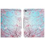For Lenovo Tab M10 Plus 3rd Gen 10.6 inch Colored Drawing Horizontal Flip Leather Tablet Case(Cherry Blossoms)