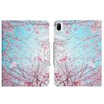 For Xiaomi Pad 5 Colored Drawing Horizontal Flip Leather Tablet Case(Cherry Blossoms)