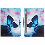 For Lenovo XiaoXin Pad Pro 2022 11.2 inch Colored Drawing Horizontal Flip Leather Tablet Case(Blue Butterfly)