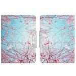 For iPad 10.2 2019 / 2020 / 2021 Colored Drawing Horizontal Flip Leather Tablet Case(Cherry Blossoms)