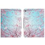 For Samsung Galaxy Tab S6 Lite Colored Drawing Horizontal Flip Leather Tablet Case(Cherry Blossoms)