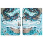 For Samsung Galaxy Tab S6 Lite Colored Drawing Horizontal Flip Leather Tablet Case(Ink Marble)