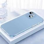 For iPhone 14 2 in 1 Skin Feel Frosted Phone Case with Lens Film(Translucent)