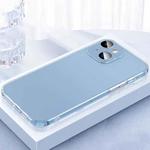 For iPhone 14 Plus 2 in 1 Skin Feel Frosted Phone Case with Lens Film(Translucent)