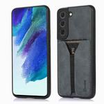 For Samsung Galaxy S22+ 5G Denior DV Elastic Card PU Back Cover Phone Case(Grey)