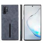 For Samsung Galaxy Note10+ Denior DV Elastic Card PU Back Cover Phone Case(Grey)