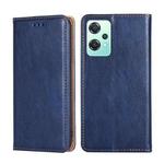 For OPPO K10x 5G Gloss Oil Solid Color Magnetic Leather Phone Case(Blue)