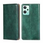 For OPPO K10x 5G Gloss Oil Solid Color Magnetic Leather Phone Case(Green)