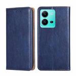 For vivo V25 5G/V25e 5G/X80 Lite Gloss Oil Solid Color Magnetic Leather Phone Case(Blue)