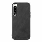 For Sony Xperia 5 IV Cowhide Texture PU Phone Case(Black)