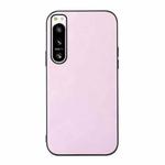 For Sony Xperia 5 IV Cowhide Texture PU Phone Case(Pink)