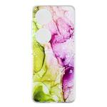 For Huawei P50 Pocket Foldable Colored Drawing PC Phone Case(Two Color Marble)