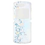 For Motorola Razr 5G Foldable Colored Drawing PC Phone Case(Blue Wicker)