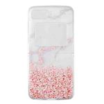 For Motorola Razr 2022 Foldable Colored Drawing PC Phone Case(Pink White Marble)