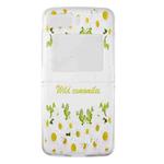For Motorola Razr 2022 Foldable Colored Drawing PC Phone Case(Flowers)