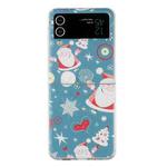 For Samsung Galaxy Z Flip 4 5G Foldable Christmas Colored Painting PC Phone Case(Christmas Hearts)