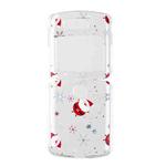 For Motorola Razr 5G Foldable Christmas Colored Painting PC Phone Case(Snowflake Santa)