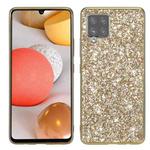 For Samsung Galaxy A12 5G Glitter Powder Shockproof TPU Phone Case(Gold)
