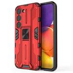 For Samsung Galaxy S23 5G Supersonic PC + TPU Shock-proof Phone Case with Holder(Red)