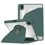 For OPPO Pad 11 2022 Acrylic 360 Degree Rotation Holder Tablet Leather Case(Emerald Green)