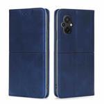 For Xiaomi Poco M5 4G Cow Texture Magnetic Leather Phone Case(Blue)