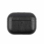 For AirPods Pro 2 Wireless Earphone Leather Shockproof Protective Case(Black)