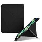 Acrylic 2 in 1 Y-fold Smart Leather Tablet Case For iPad 9.7 2018 / 2017 / Air 2 / Air 1(Black)