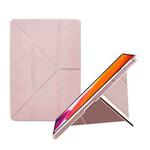 For Samsung Galaxy Tab S6 Lite 2022 / 10.4 P610 Acrylic 2 in 1 Y-fold Smart Leather Tablet Case(Pink)
